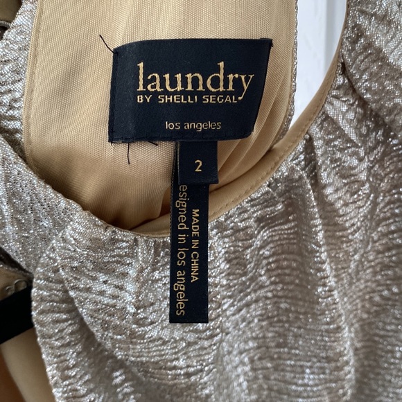 Beautiful metallic silver/gold cocktail dress - Picture 4 of 5